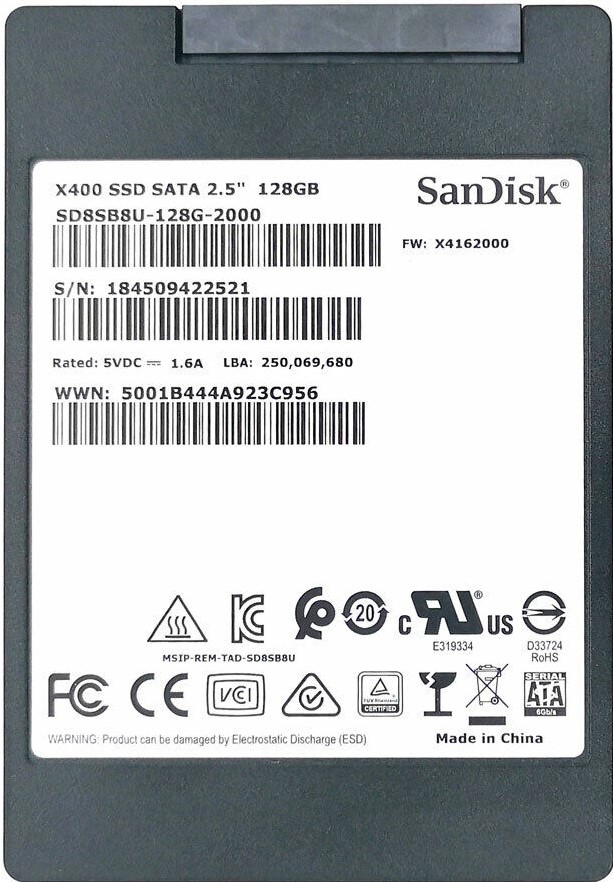 SSD 128 Original SANDISK X400